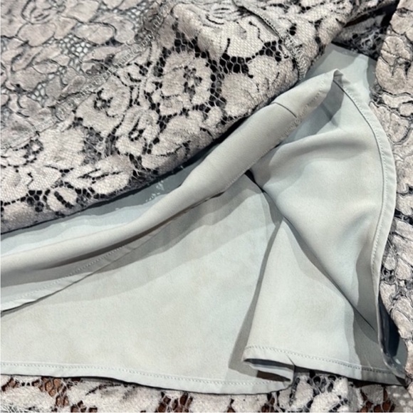 NWT Aqua Dusty Blue Lace Dress Women’s Sz S - Picture 9 of 11